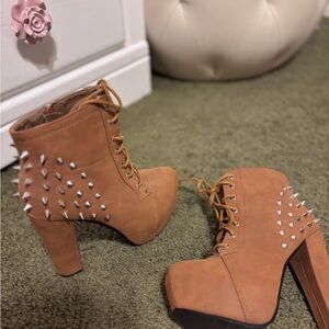 Wet Seal Studded Boots size 6